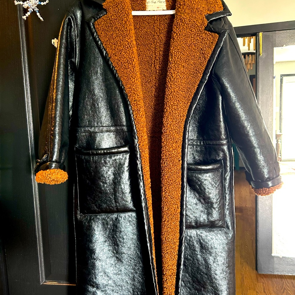 We The Free Chocolate Brown Sherpa Jacket